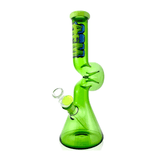 AFM Glass 12" Beaker Wave Full Color Glass Water Pipe