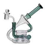 Human Grade 7.5" Recycler 45 (Triple Marble) Glass Rig Water Pipe