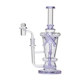 Human Grade 10.25" Straight Recycler Glass Water Pipe