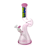 AFM Glass 12" Beaker Wave Full Color Glass Water Pipe
