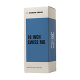 Human Grade 10" Swiss Rig Glass Recycler Water Pipe